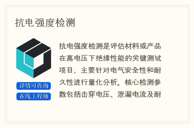 抗电强度检测