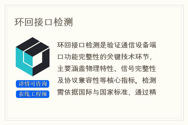 环回接口检测