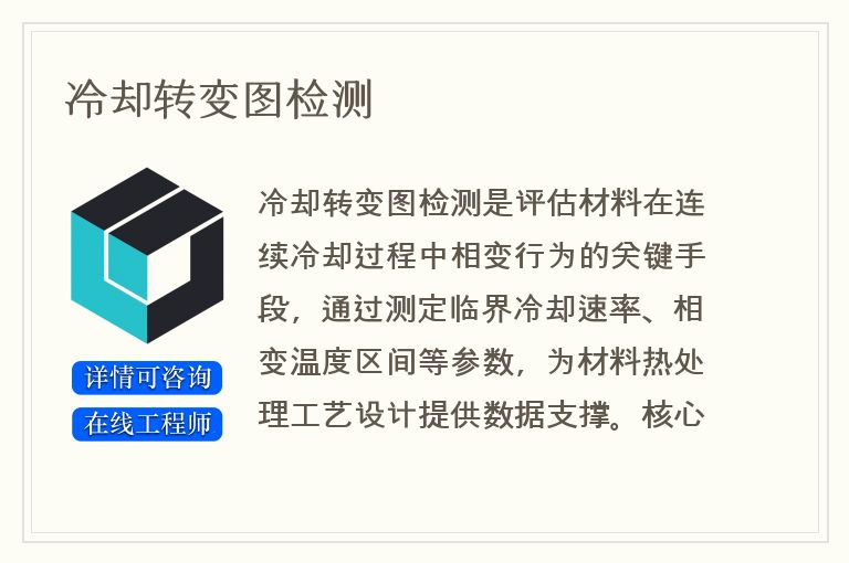 冷却转变图检测