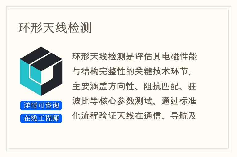 环形天线检测