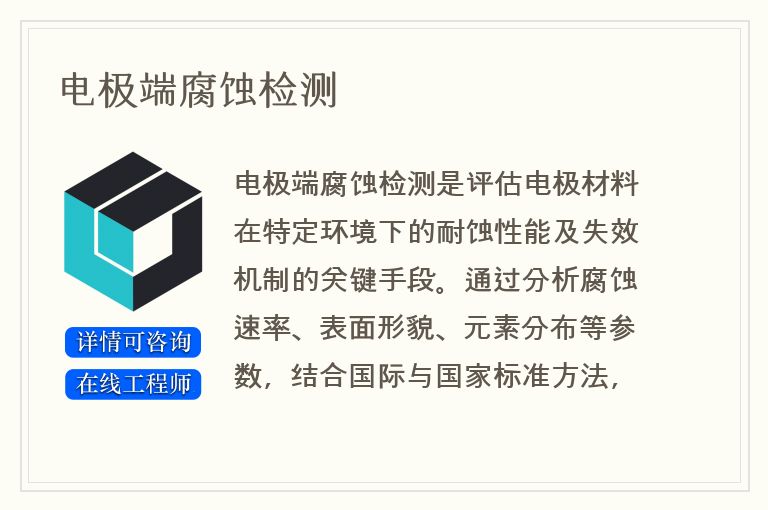 电极端腐蚀检测