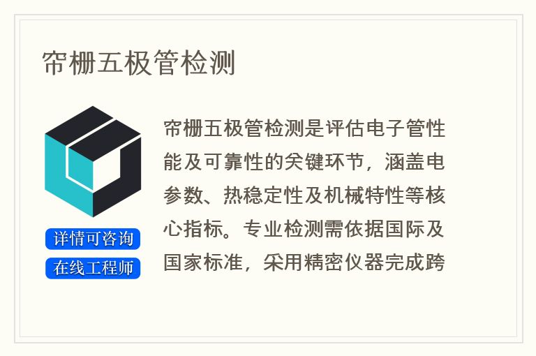 帘栅五极管检测