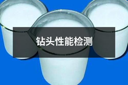 钻头性能检测