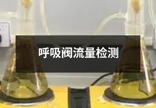 呼吸阀流量检测
