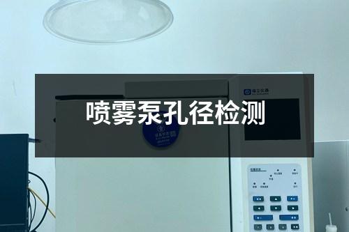 喷雾泵孔径检测