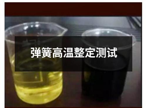 弹簧高温整定测试
