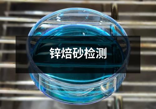 锌焙砂检测