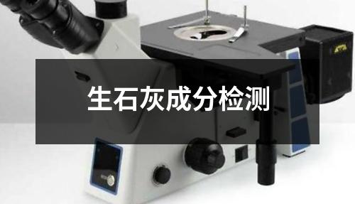 生石灰成分检测