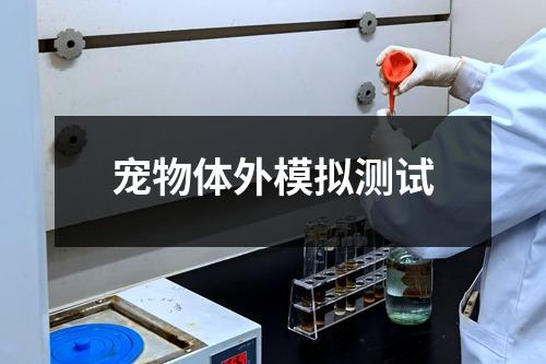 宠物体外模拟测试