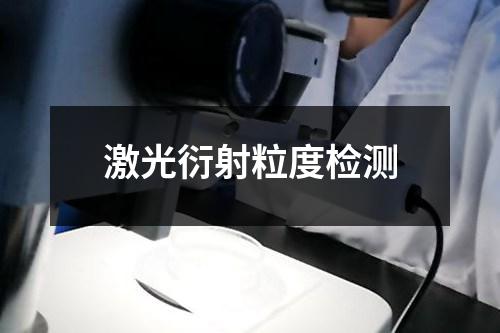激光衍射粒度检测