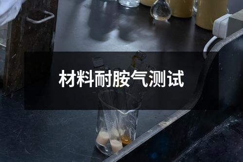 材料耐胺气测试