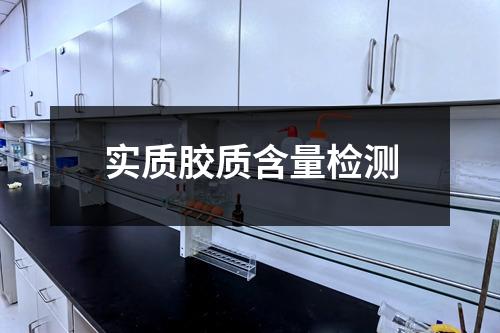 实质胶质含量检测