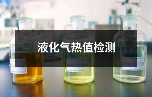 液化气热值检测