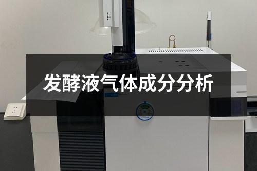 发酵液气体成分分析