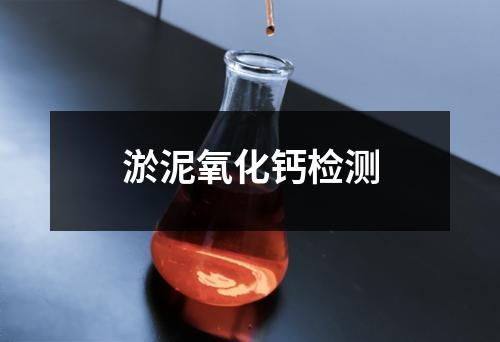 淤泥氧化钙检测