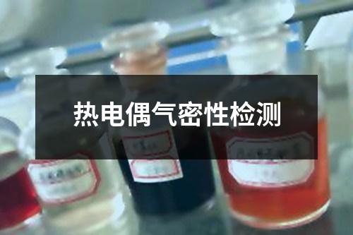 热电偶气密性检测
