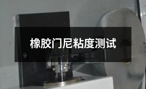 橡胶门尼粘度测试