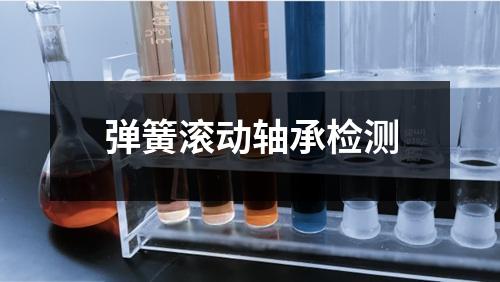 弹簧滚动轴承检测