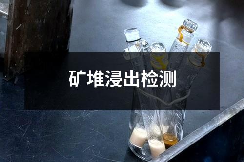 矿堆浸出检测