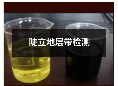 陡立地层带检测