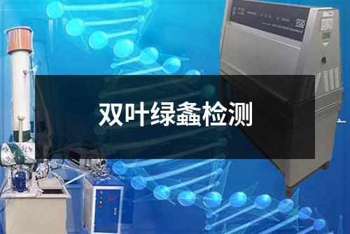 双叶绿螽检测