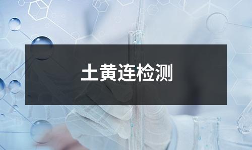 土黄连检测