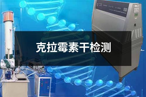 克拉霉素干检测