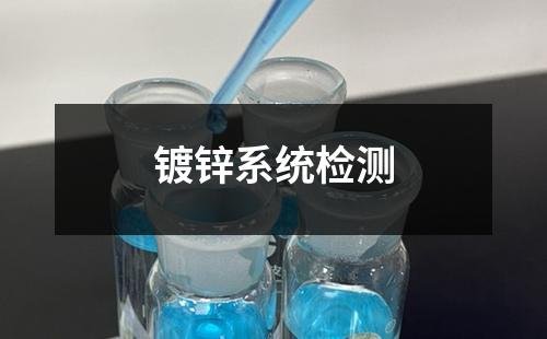 镀锌系统检测