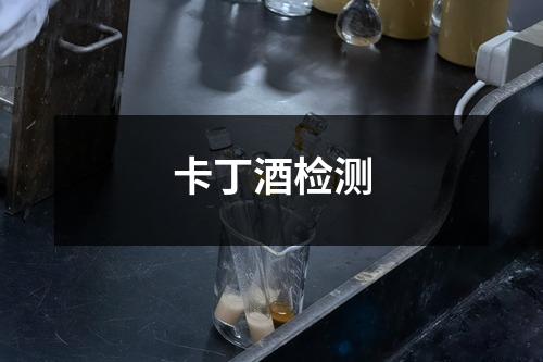 卡丁酒检测