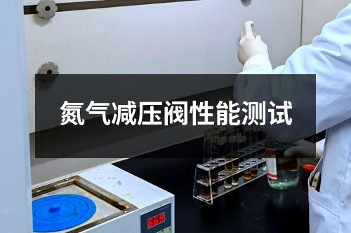 氮气减压阀性能测试