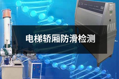 电梯轿厢防滑检测