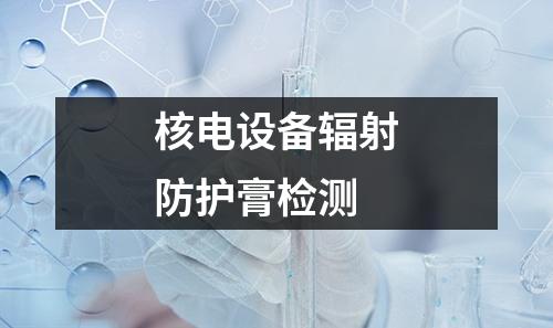 核电设备辐射防护膏检测