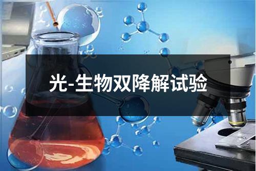 光-生物双降解试验