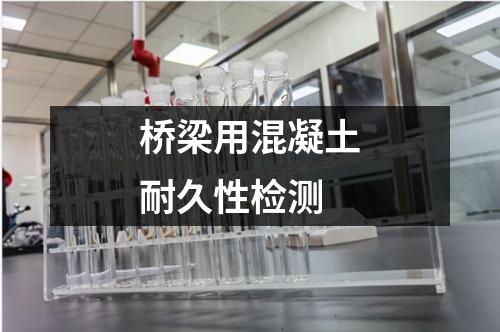 桥梁用混凝土耐久性检测