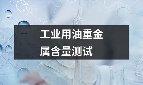 工业用油重金属含量测试