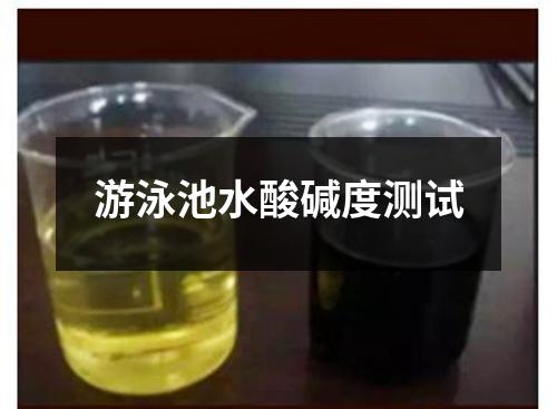 游泳池水酸碱度测试
