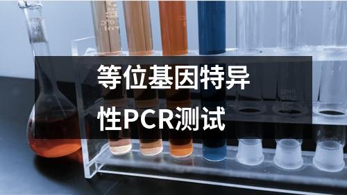等位基因特异性PCR测试
