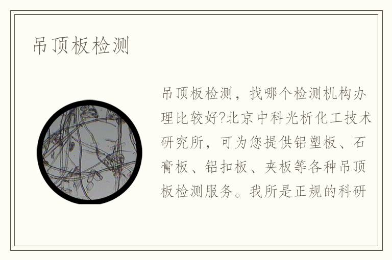 吊顶板检测