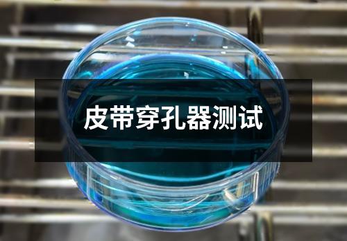 皮带穿孔器测试 皮带穿孔器测试
