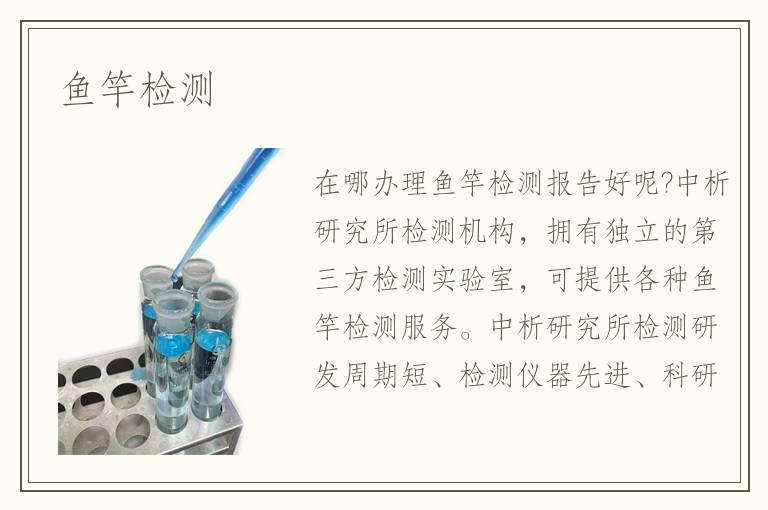 鱼竿检测